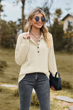 Collared Neck Long Sleeve Blouse (8)