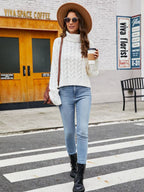 Turtle Neck Cable-knit Sweater (6)