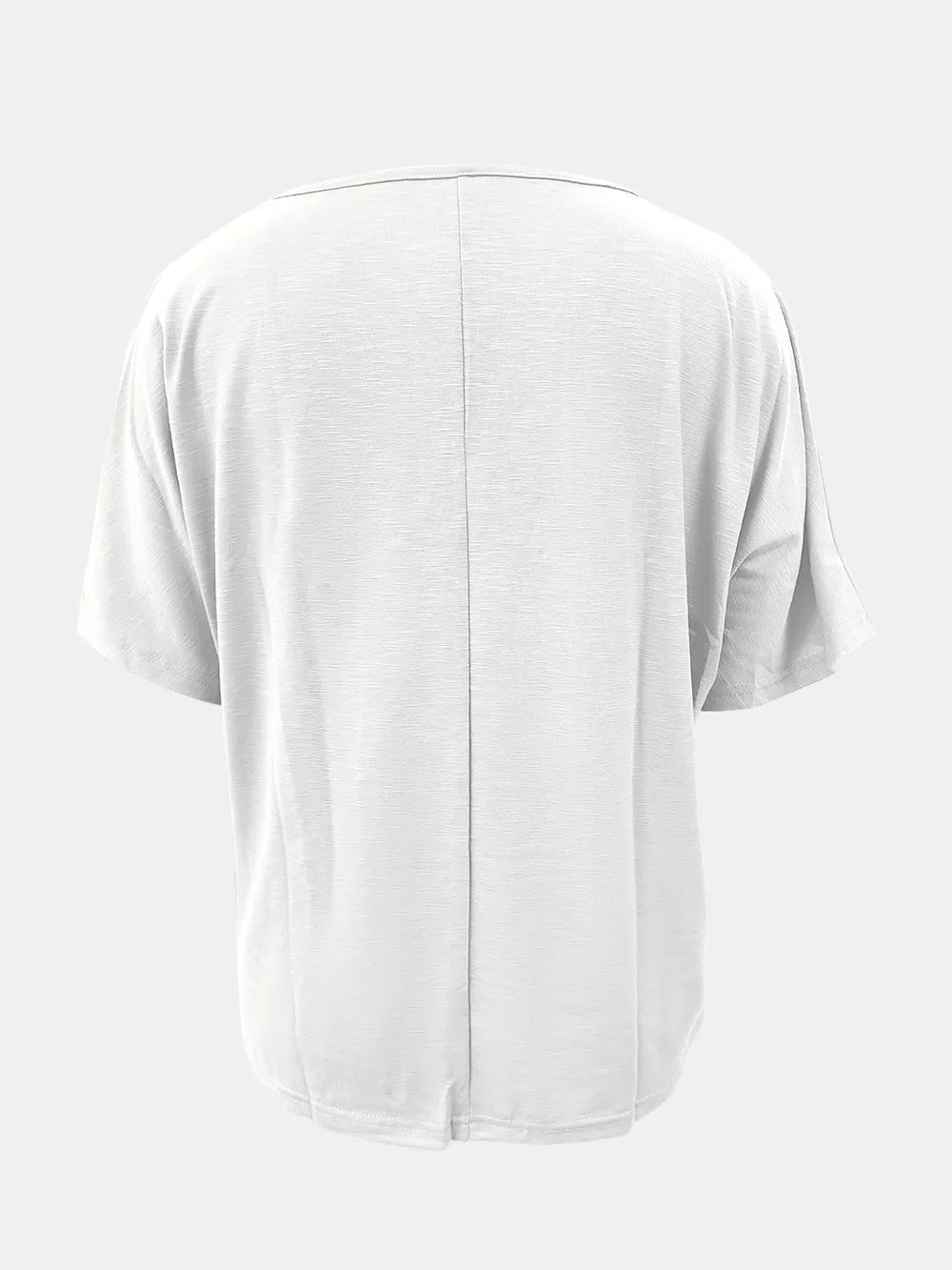 Full Size Scoop Neck Short Sleeve T-shirt (11)