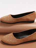 Rhinestone Flat Slip-ons (4)