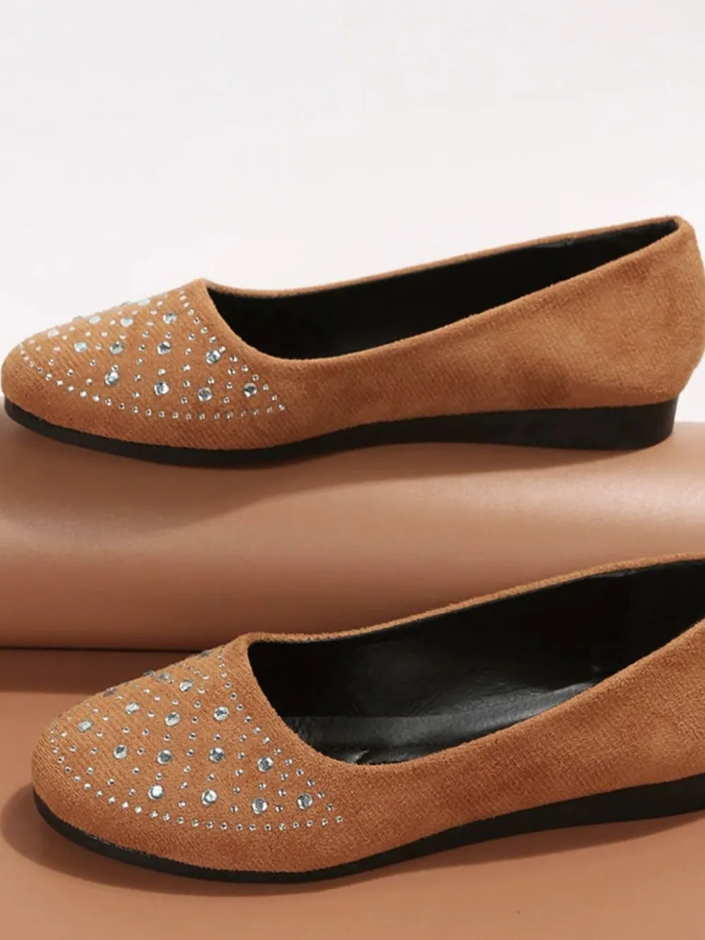 Rhinestone Flat Slip-ons (4)