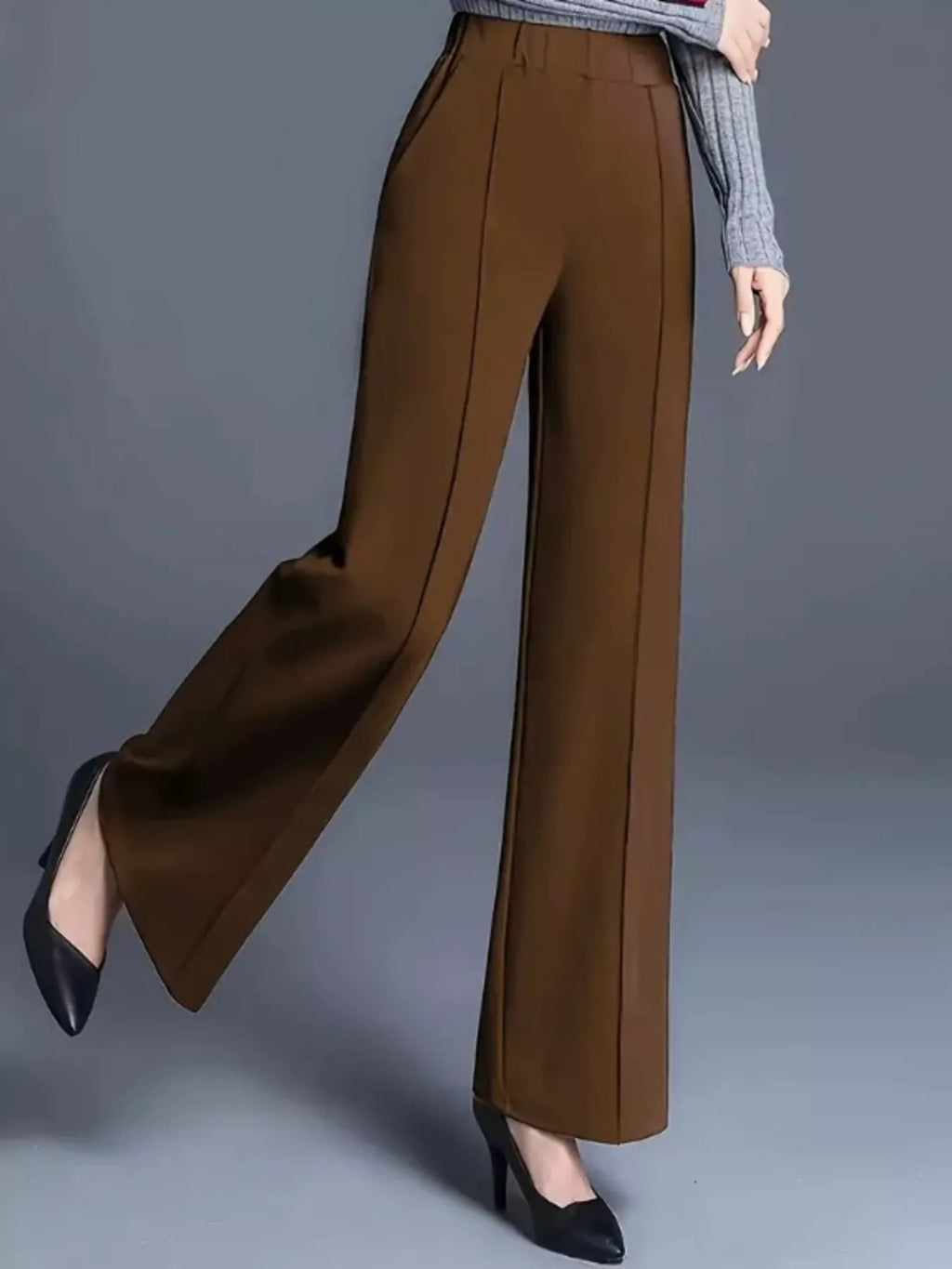 Wide Leg High Waist Pants (2)