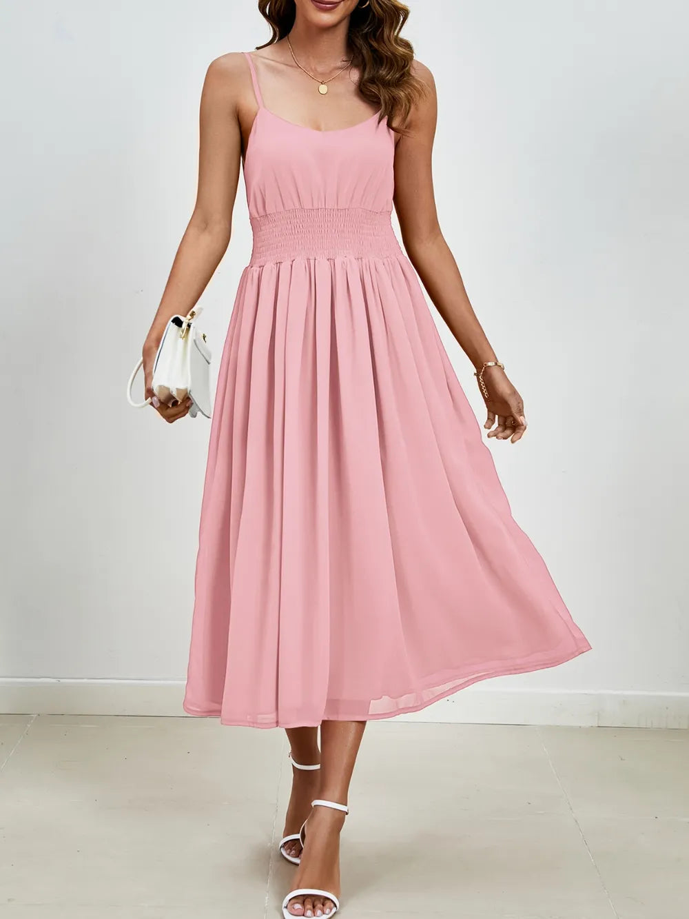 Scoop Neck Midi Cami Dress (4)