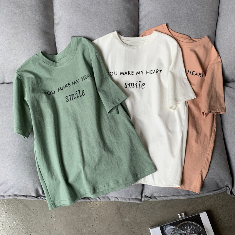 Letter Printed T-shirt White photo 6