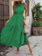 Notched Sleeveless Maxi Tank Dress (8)