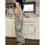 Straight Cylinder Floor Mopping Baggy Jeans photo 1