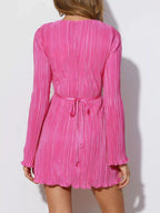 Cutout Flare Sleeve Mini Dress (4)