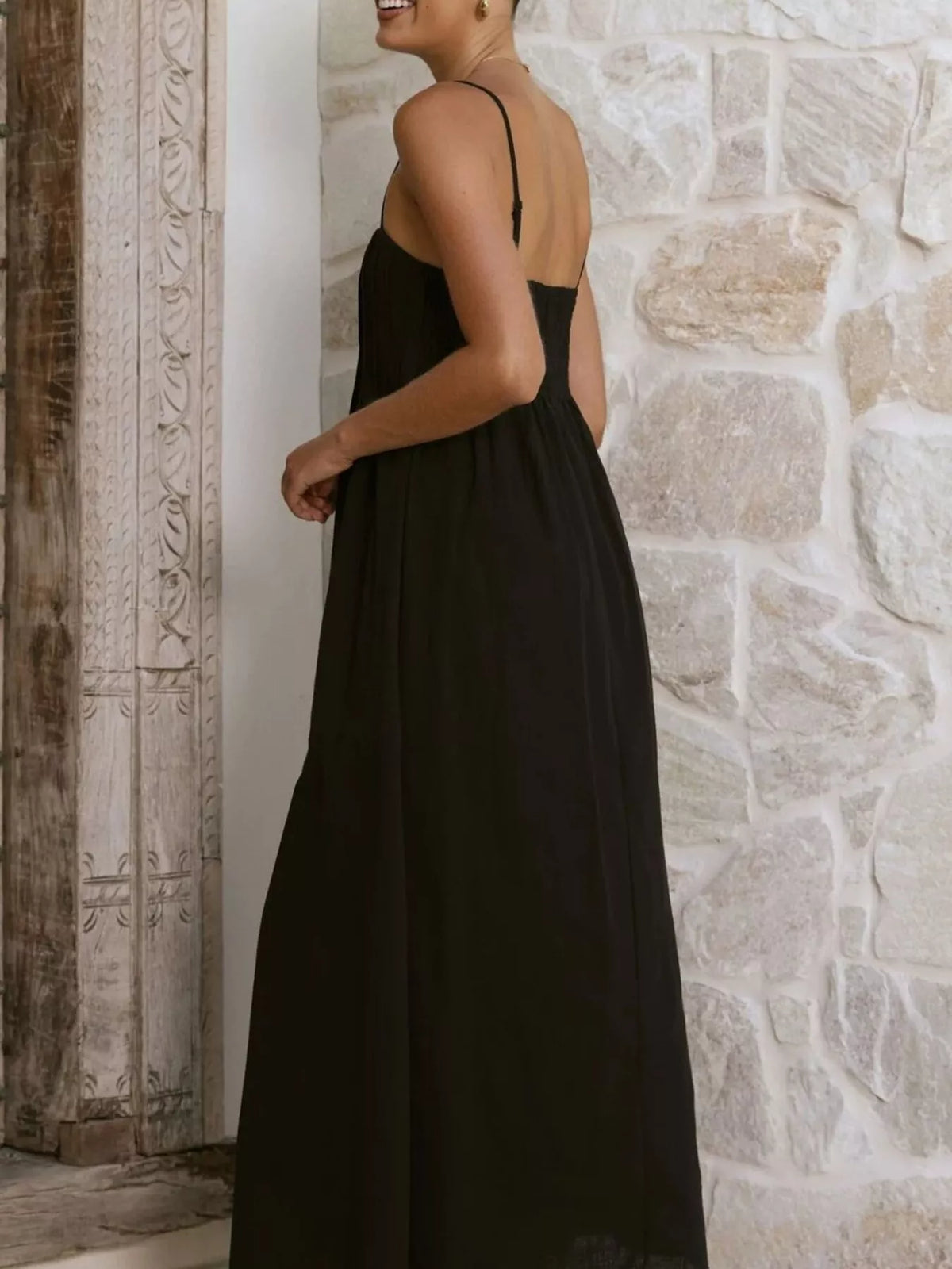 Pleated Bodice Midi Cami Dress (16)