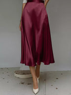 Satin Midi Skirt (2)