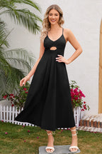 Crisscross Smocked Spaghetti Strap Dress (7)