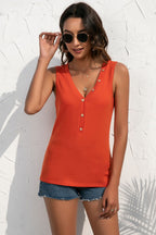 Buttoned Deep V Tank (10)