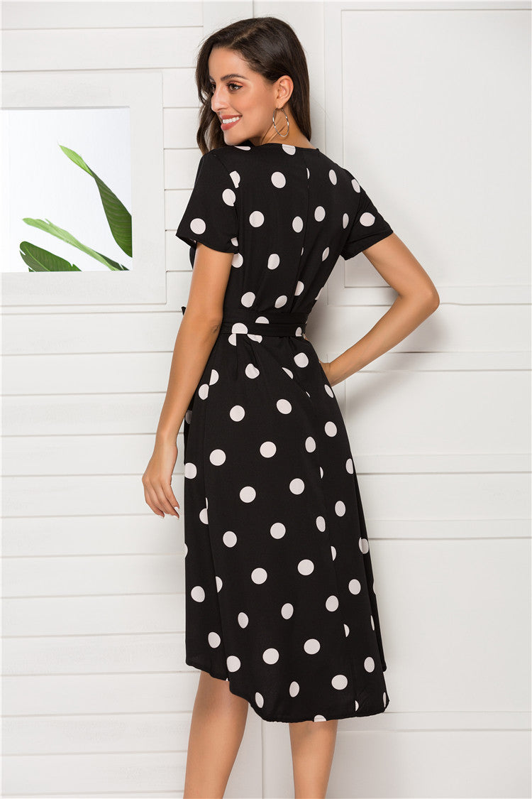 Short Sleep Polka Dot Dress photo 3