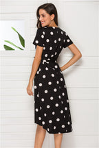 Short Sleep Polka Dot Dress photo 3