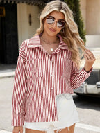 Striped Button Up Long Sleeve Shirt (11)