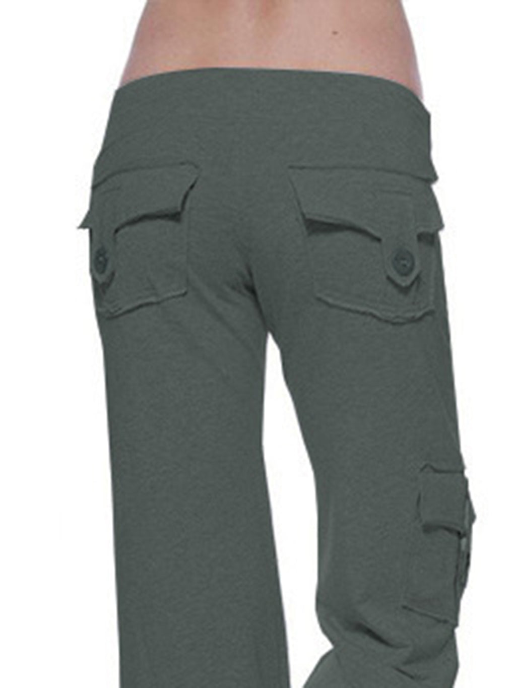 Mid Waist Pants Pockets (21)