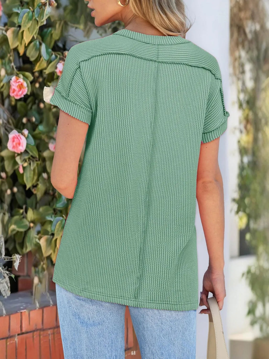Round Neck Short Sleeve T-shirt (15)