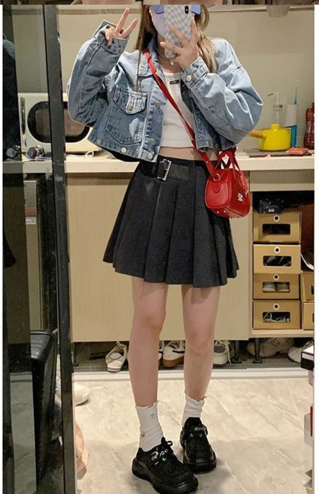 Vintage Denim Jacket Detachable Top photo 16