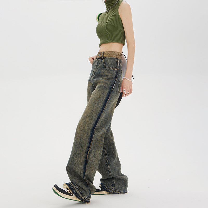 High-waisted Straight Baggy Jeans photo 5