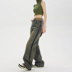 High-waisted Straight Baggy Jeans photo 5