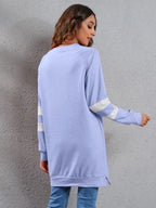 Full Size Striped Round Neck Long Sleeve T-shirt (13)