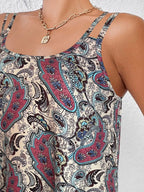 Paisley Print Round Neck Tank (6)