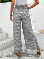 Tied Printed Wide Leg Pants (21)