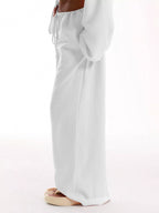 Drawstring Wide Leg Pants (20)