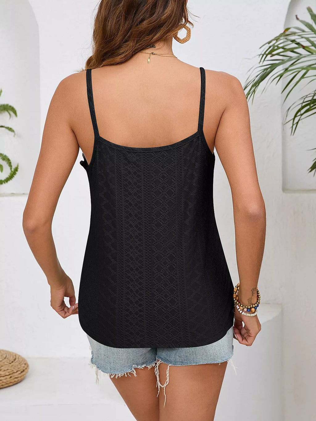 Lace Trim V-neck Cami (4)