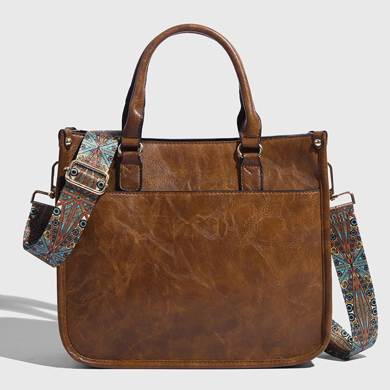 Soft Leather Large Capacity Crossbody Shoulder Tote Bag variant CJYD256327201AZ