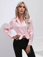 Leopard Collared Neck Long Sleeve Shirt (2)