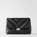 Bag White Quilted Oversized Shoulder variant CJBHNSNS29679-Black