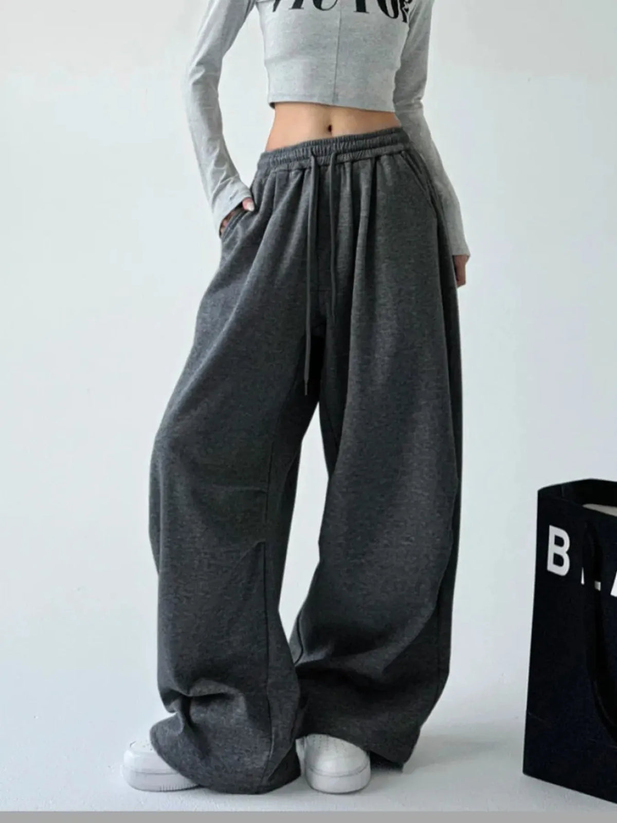 Oversized Wide Leg Drawstring Pants (14)