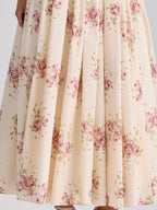Floral Spaghetti Straps Midi Dress (26)
