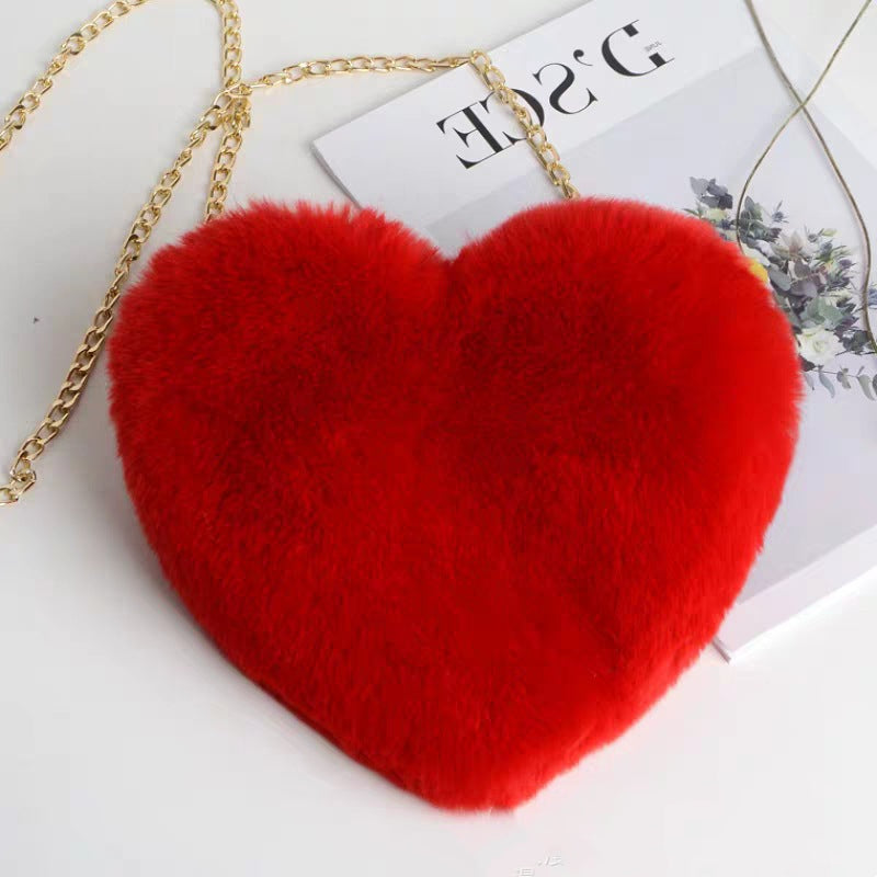 Love Bags Plush Chain Shoulder Valentine's Day Party Bag (9)