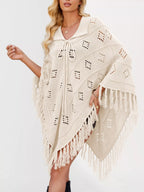Fringe Openwork Knit Cover Up (2)
