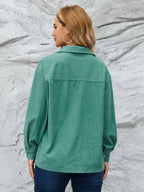 Casual Corduroy Button-down Jacket (8)