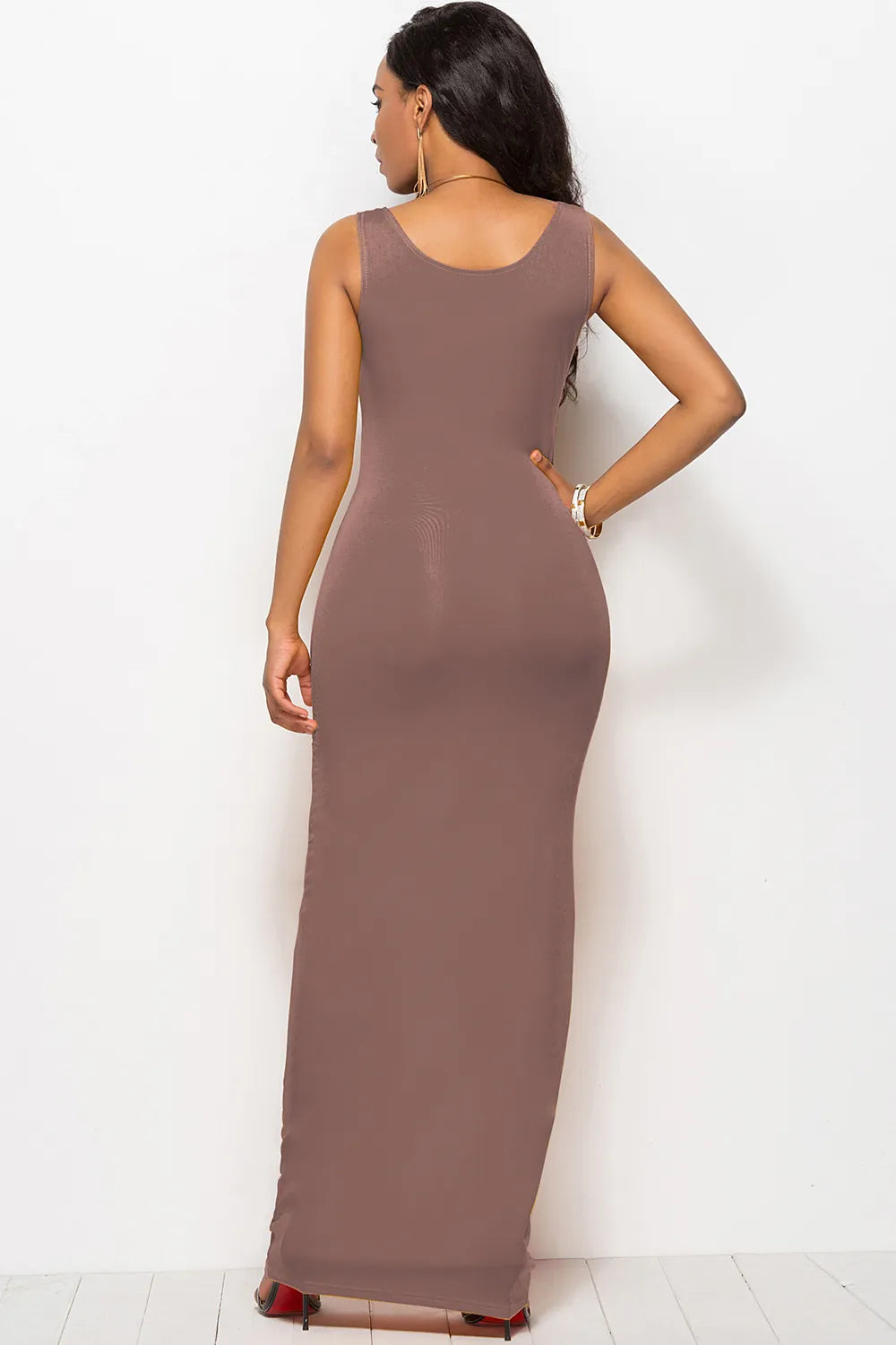 Scoop Neck Wide Strap Maxi Dress (23)