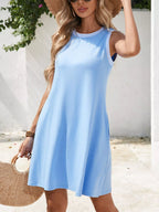 Sleeveless Casual Flowy Mini Dress (7)