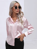 Collared Neck Buttoned Long Sleeve Shirt (5)