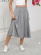 Elastic Waist Skirt Pockets (3)