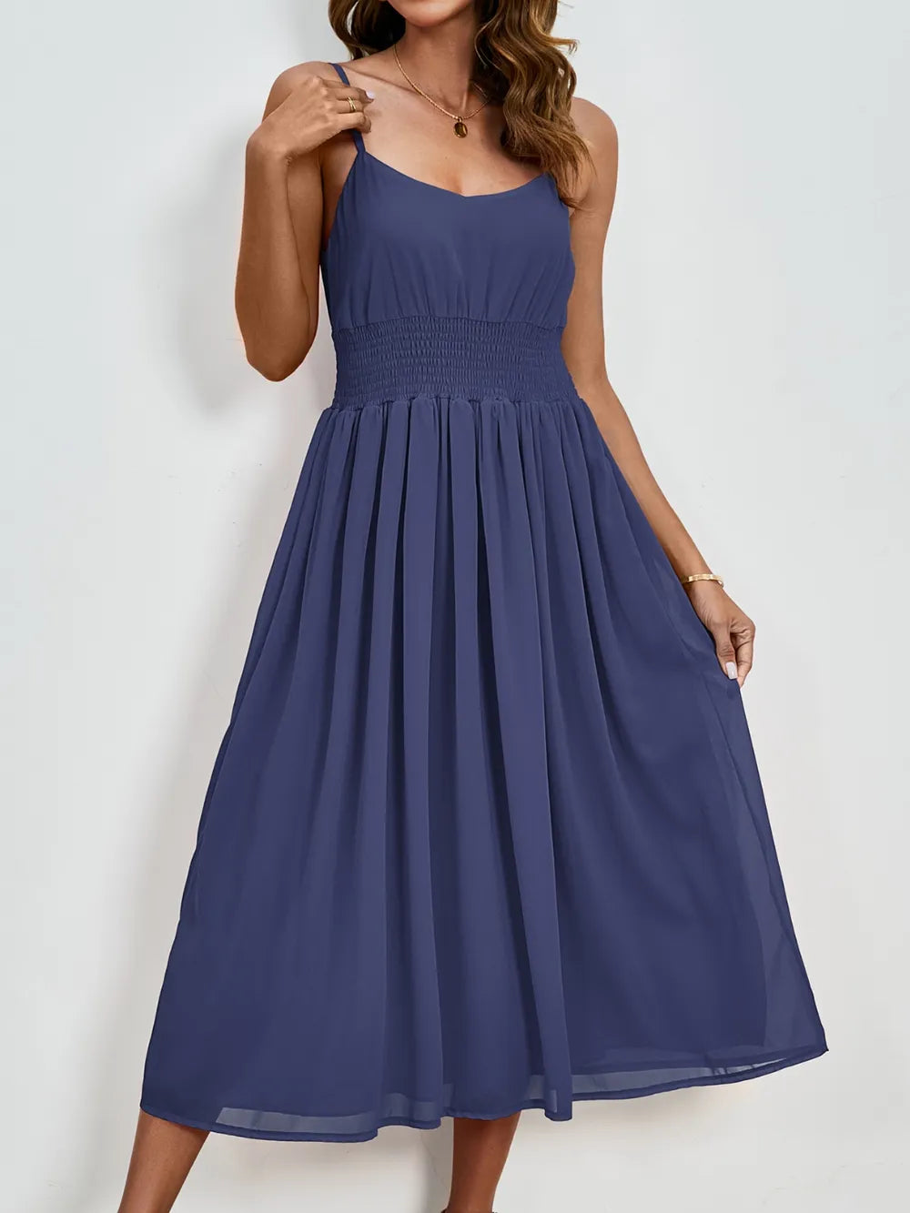 Scoop Neck Midi Cami Dress (11)