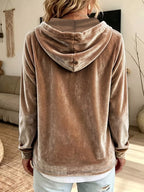 Full Size Drawstring Velvet Long Sleeve Hoodie Plus (2)