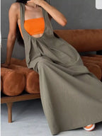 Pleated Overall Dress Pockets (9)