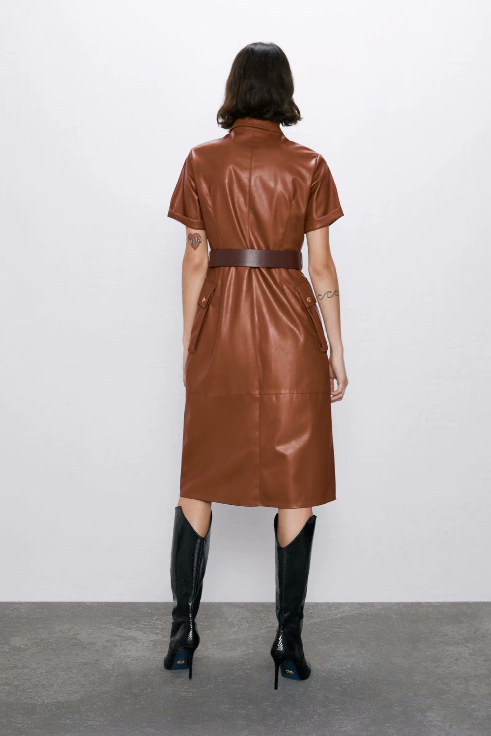 Pu Faux Leather Dress photo 5