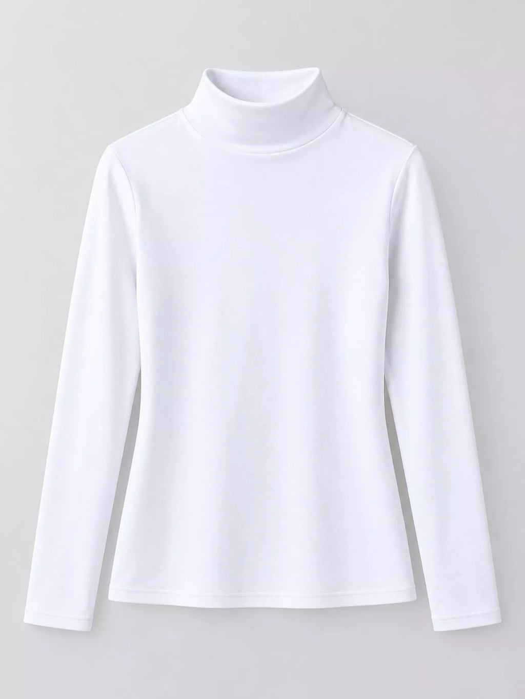 Full Size Slim-fit Mock Neck Long Sleeve Basic T-shirt Plus (4)