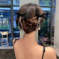Bow Pearl Fringe Hair Clip variant CJST154063701AZ