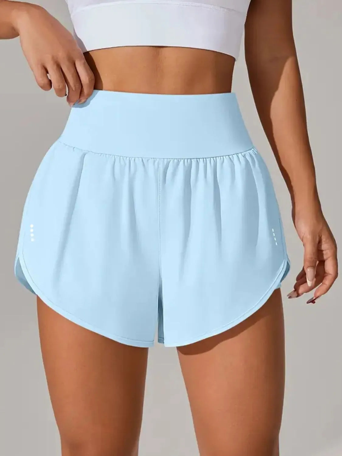 Pocketed High Waist Active Shorts (16)