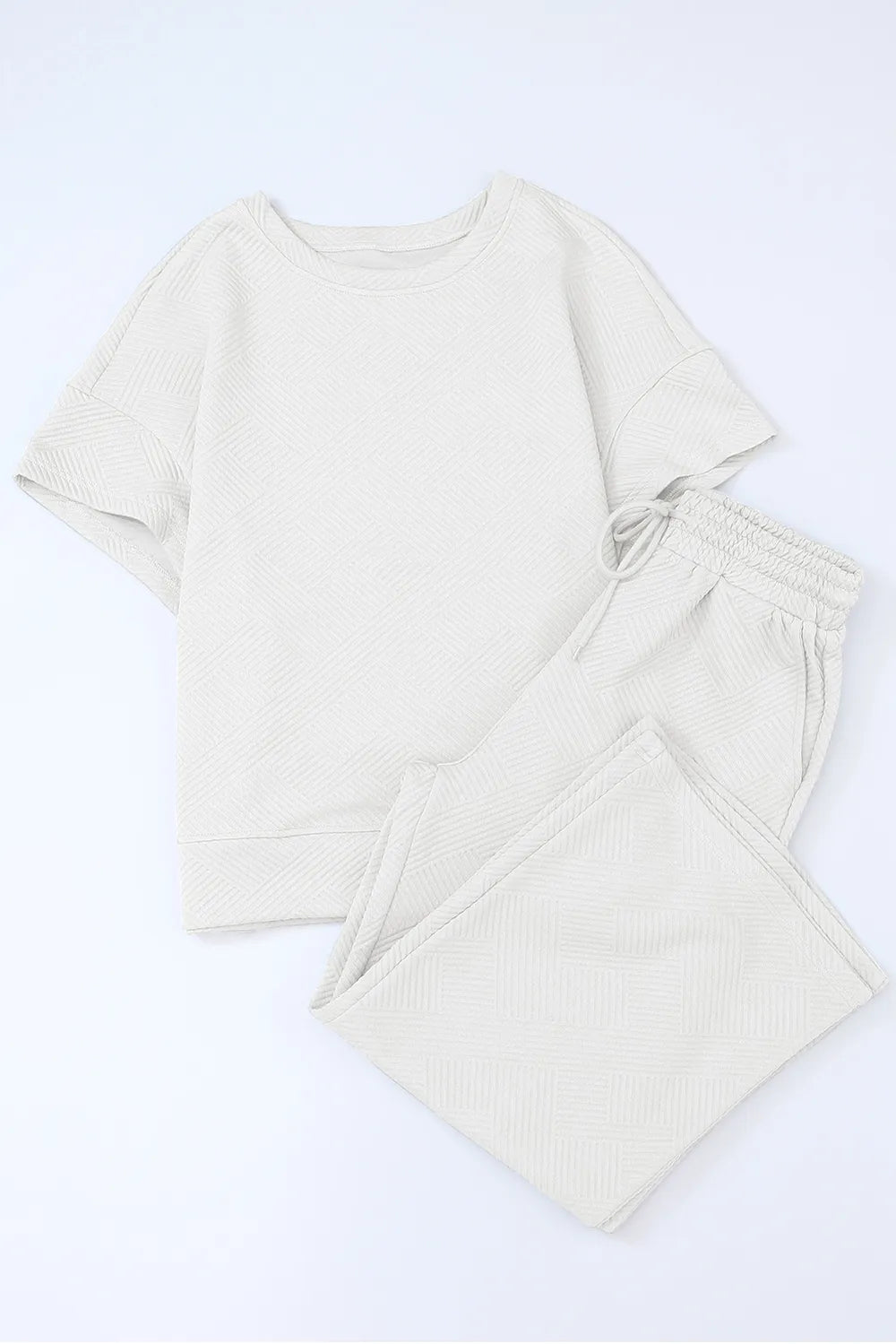 Short Sleeve Top Pants Set (8)