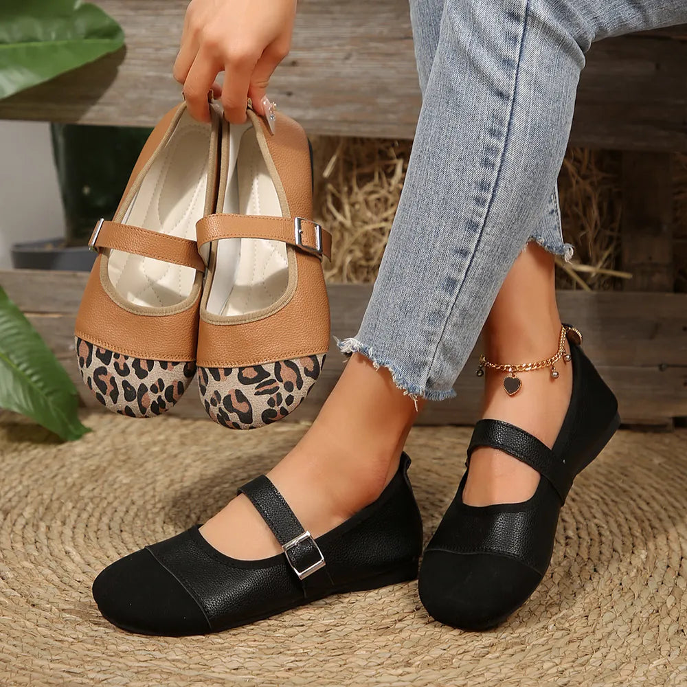 Round Toe Flats Loafers (2)