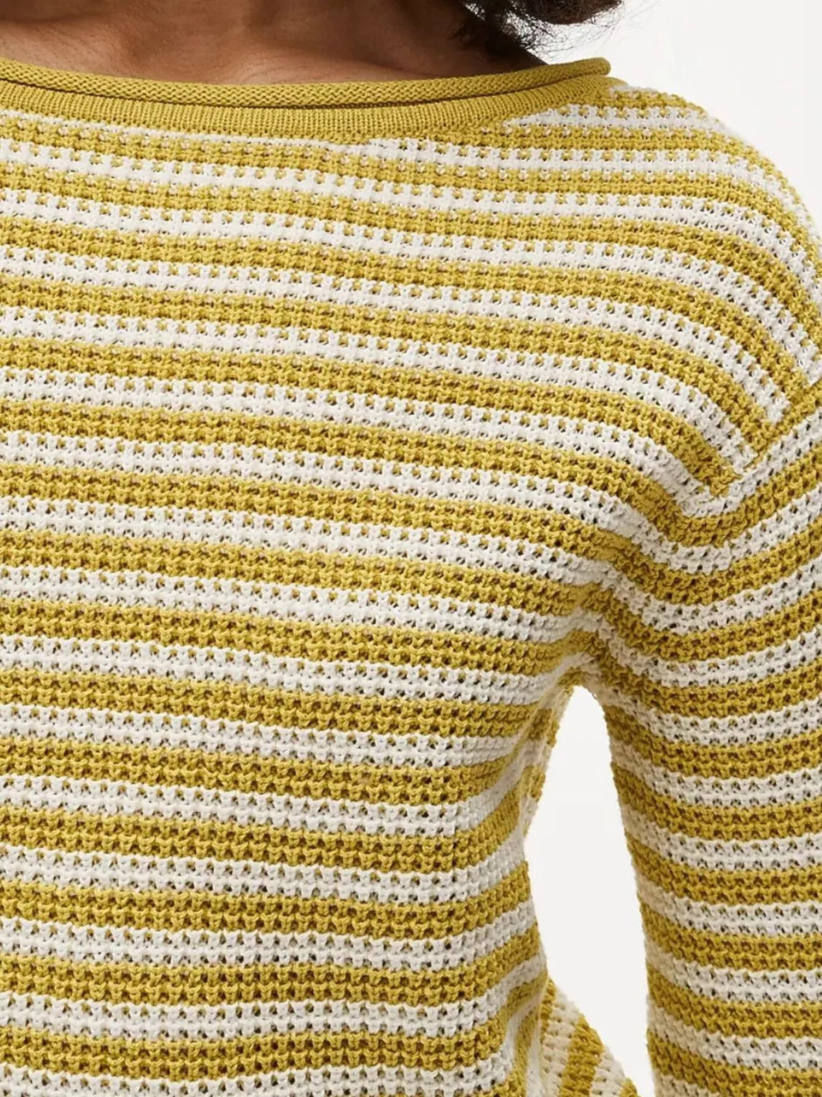 Striped Boat Neck Knit Sweater (16)